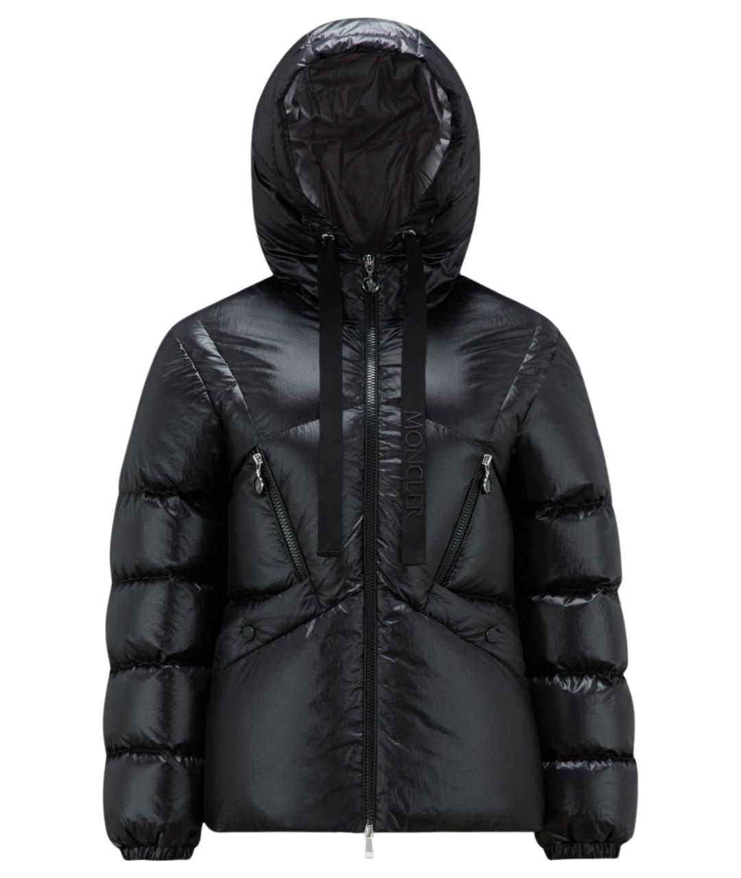 MONCLER Черный пуховик, фото 1