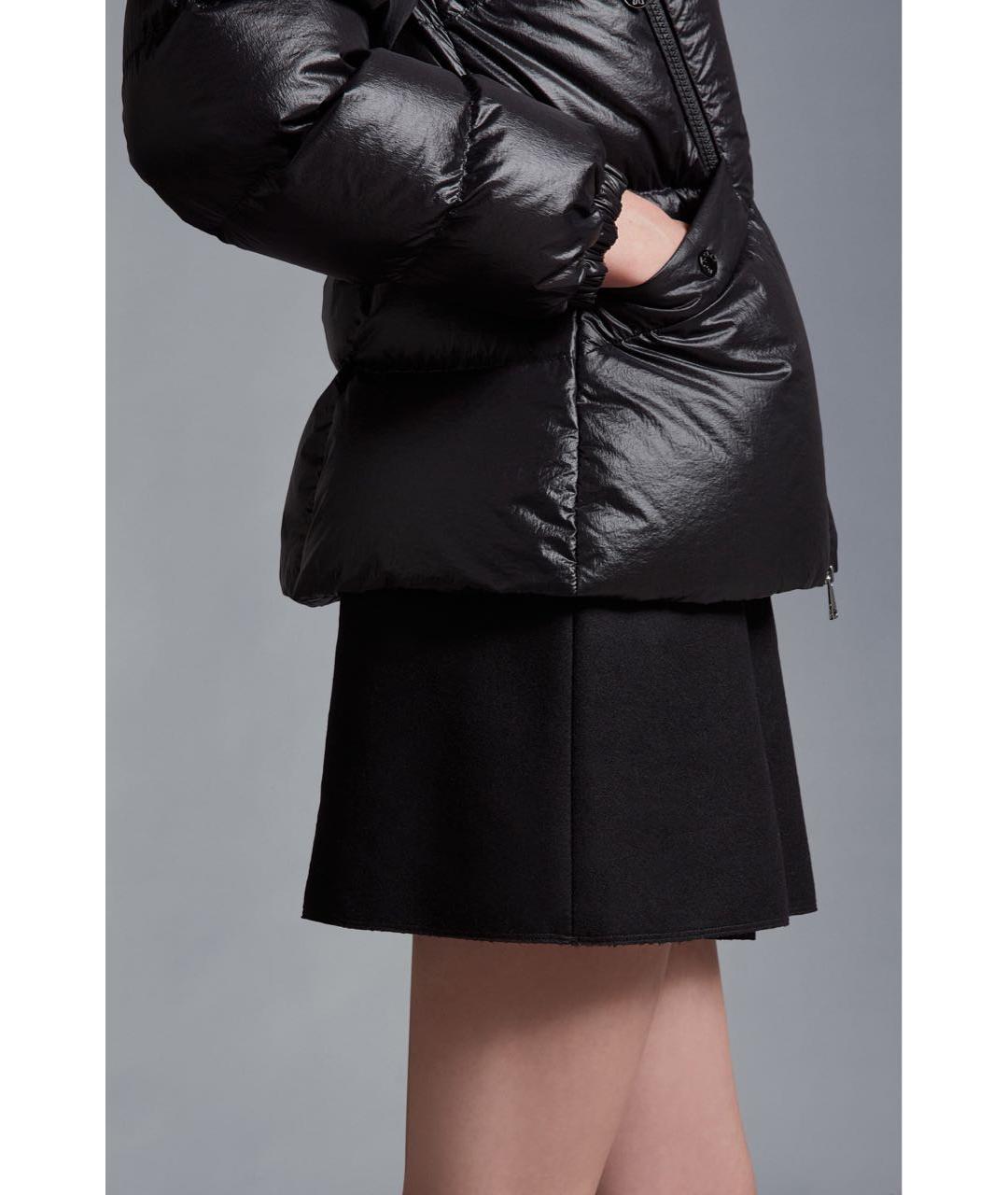 MONCLER Черный пуховик, фото 4