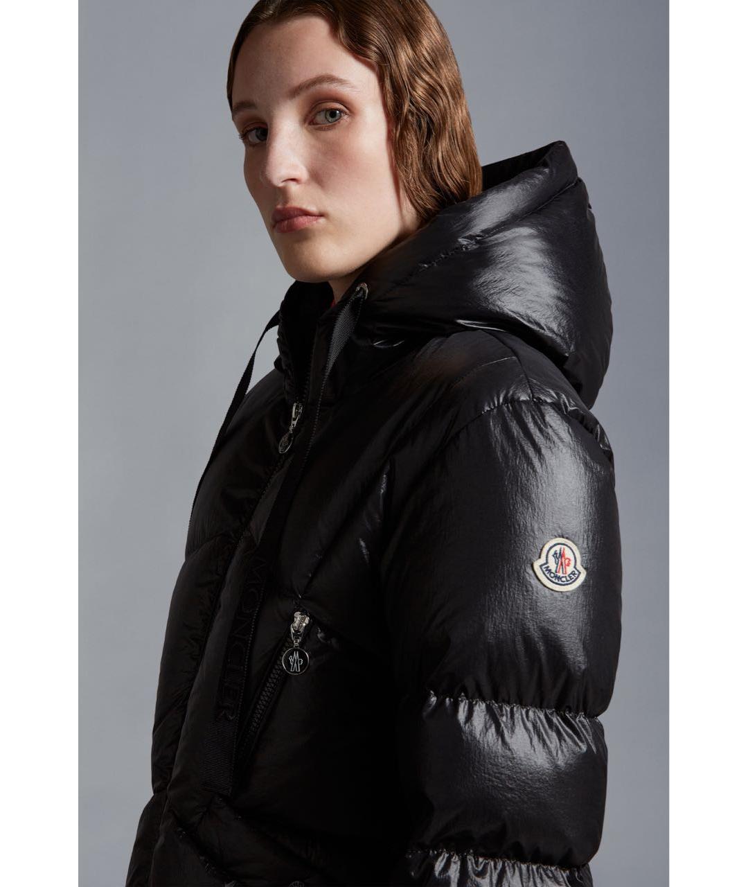 MONCLER Черный пуховик, фото 5