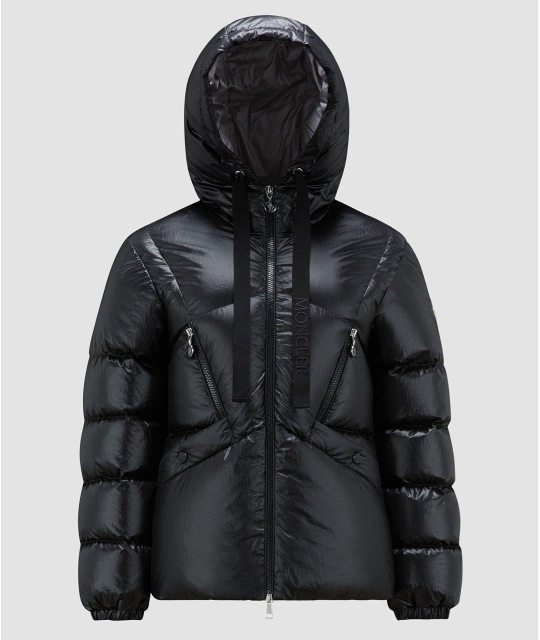 MONCLER Черный пуховик, фото 6