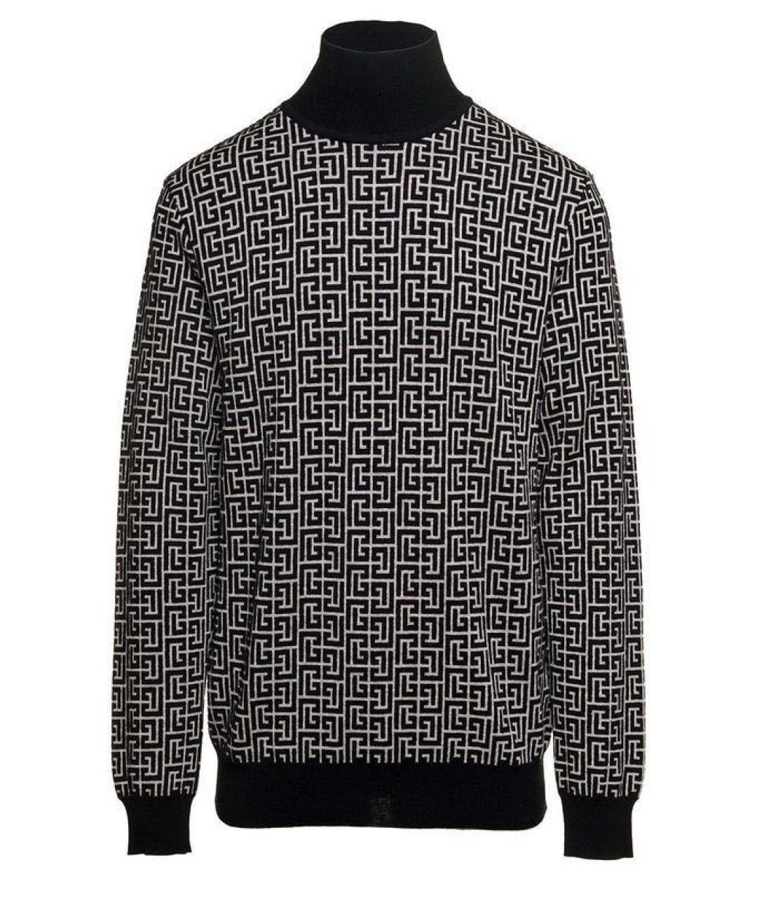 BALMAIN Серая хлопковая водолазка, фото 1