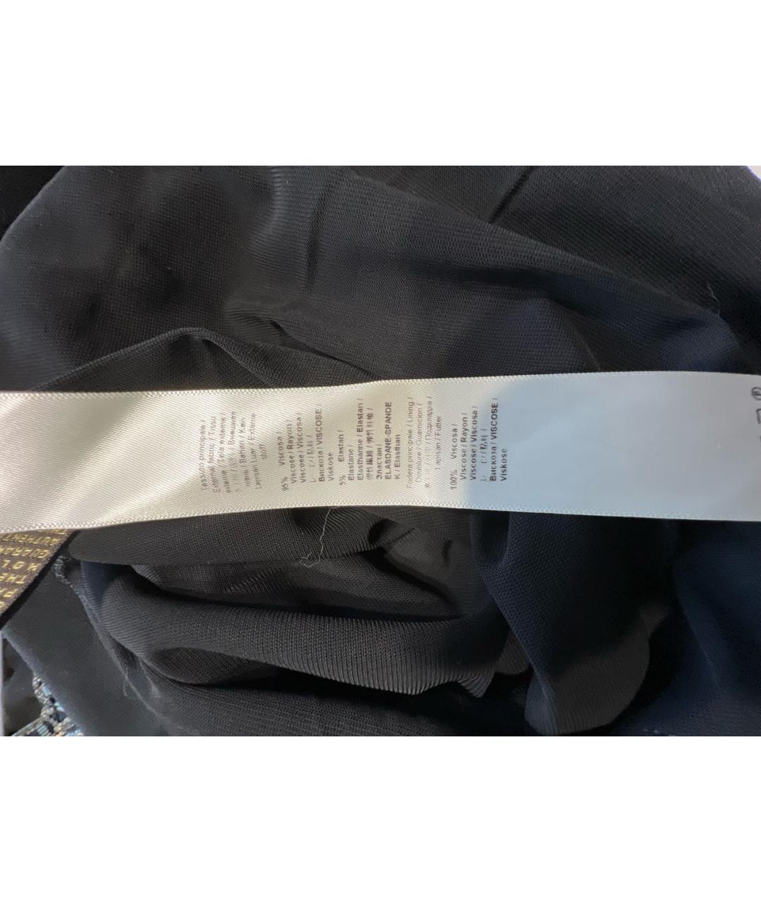 ROBERTO CAVALLI Черное вискозное вечернее платье, фото 6