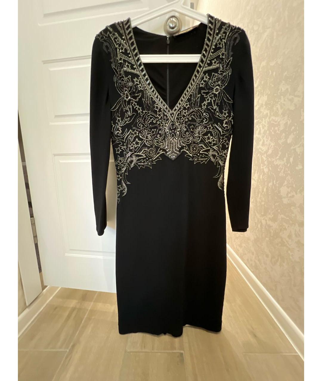 ROBERTO CAVALLI Черное вискозное вечернее платье, фото 7