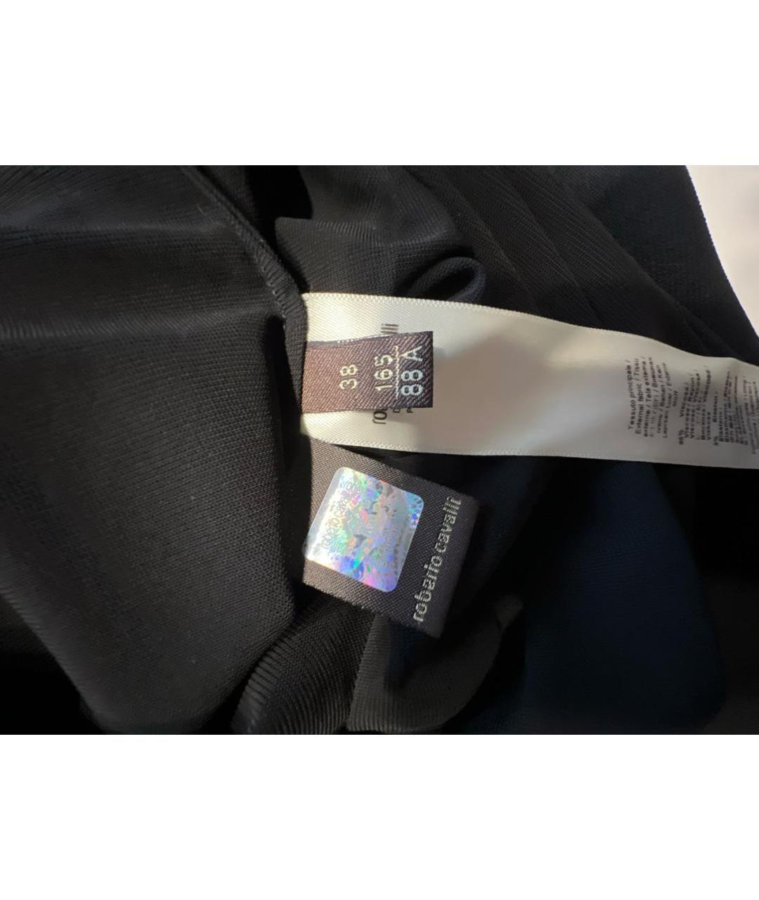 ROBERTO CAVALLI Черное вискозное вечернее платье, фото 5