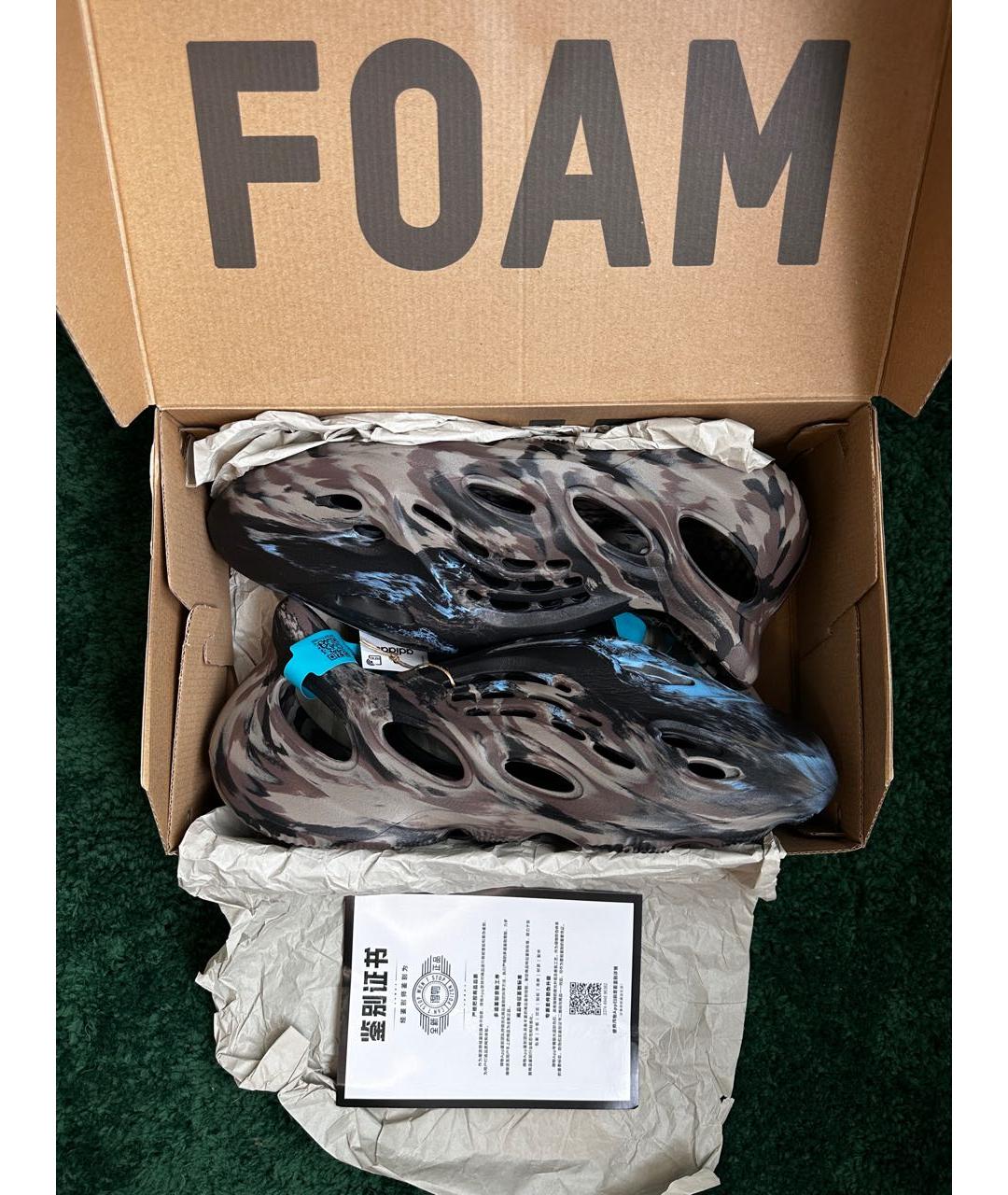 ADIDAS YEEZY Мульти резиновые низкие кроссовки / кеды, фото 6