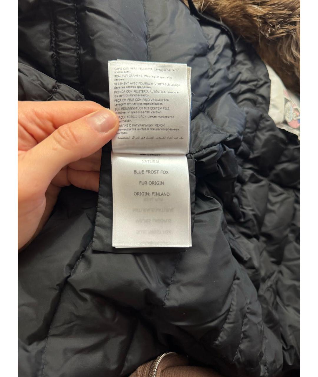 MONCLER Хаки полиэстеровая парка, фото 4