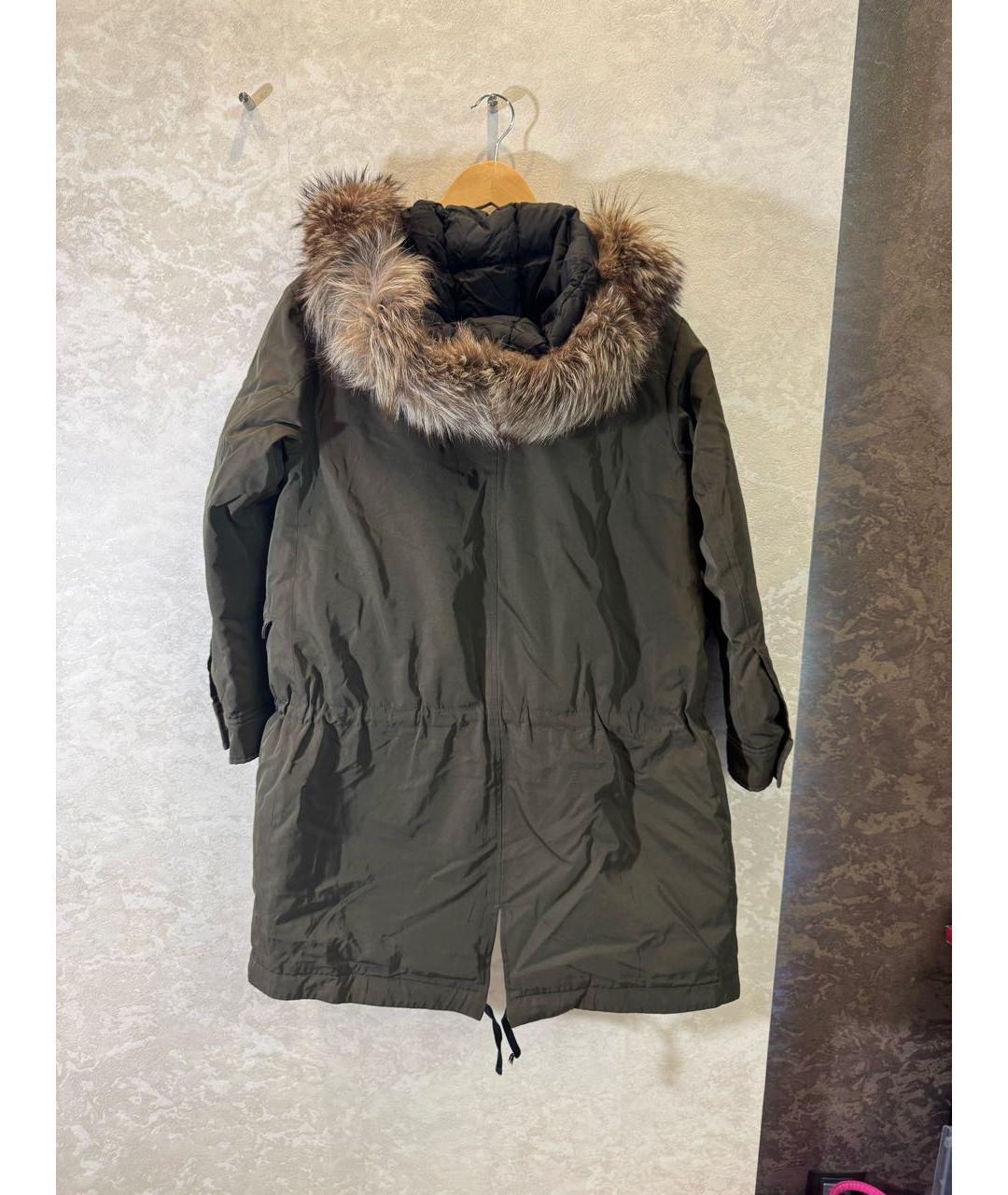 MONCLER Хаки полиэстеровая парка, фото 2