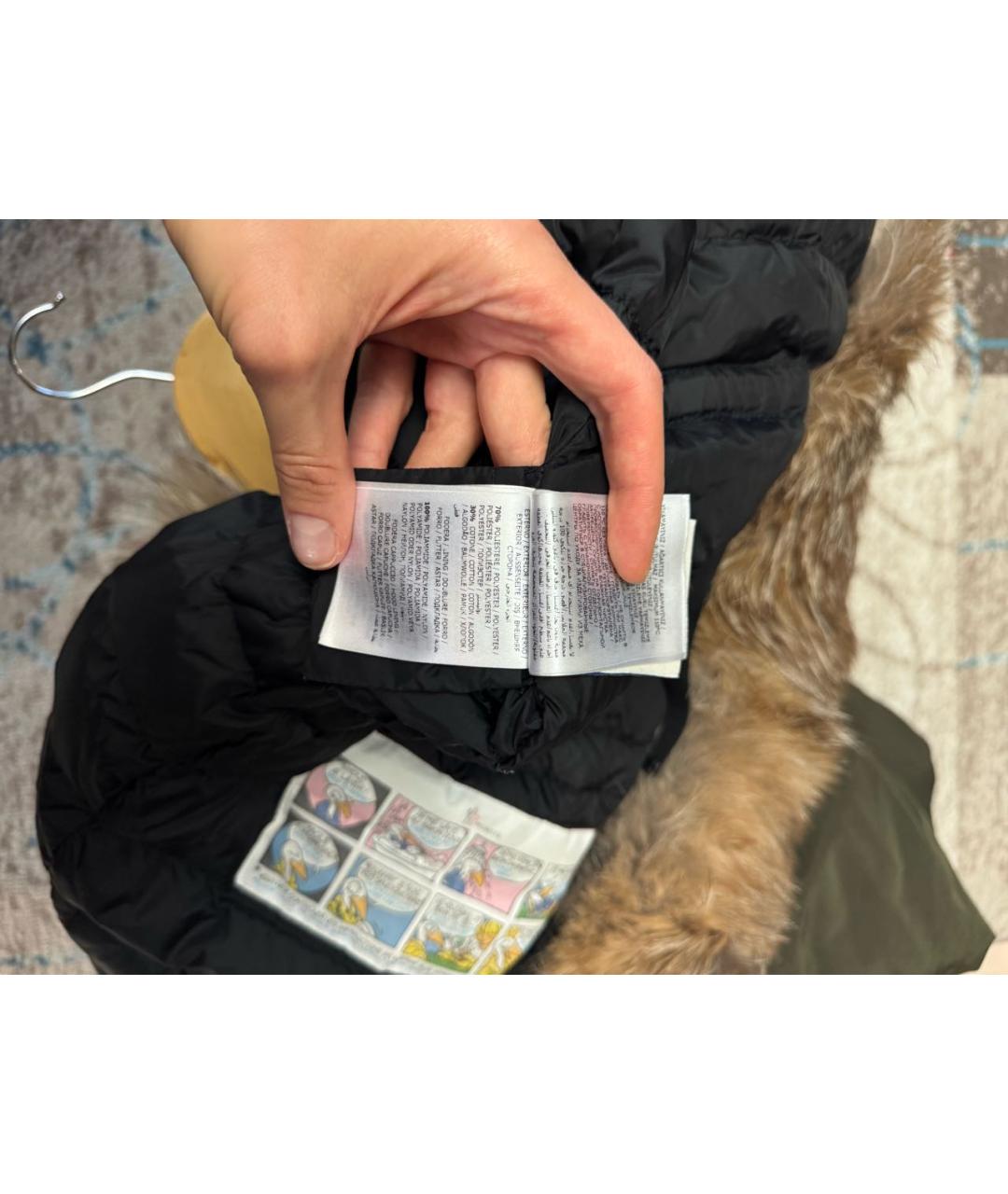 MONCLER Хаки полиэстеровая парка, фото 6