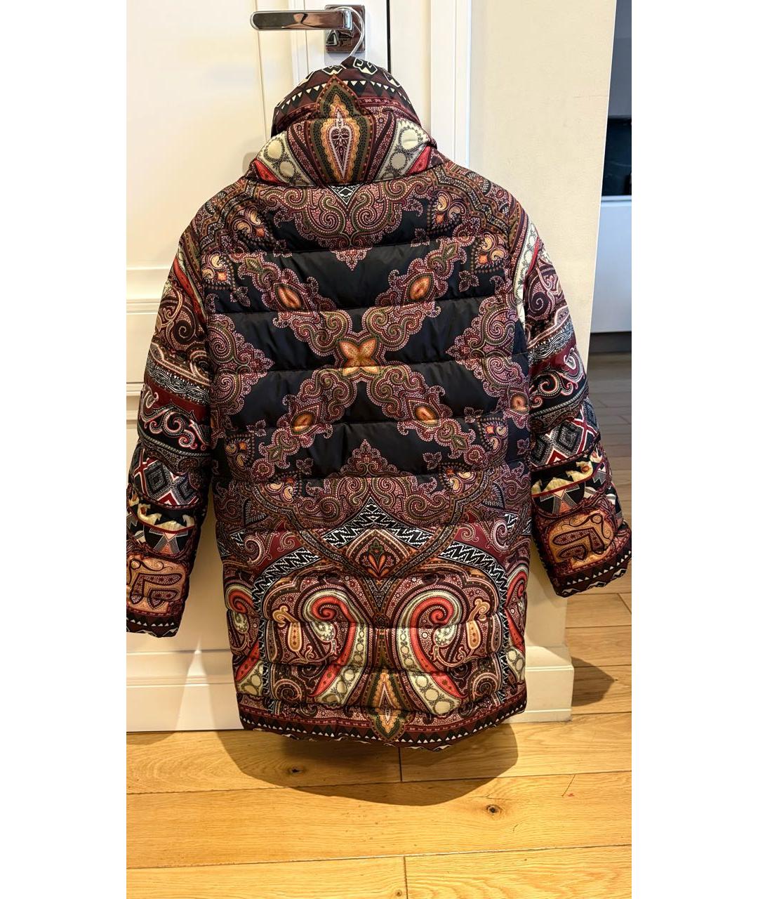ETRO Бордовый полиэстеровый пуховик, фото 2