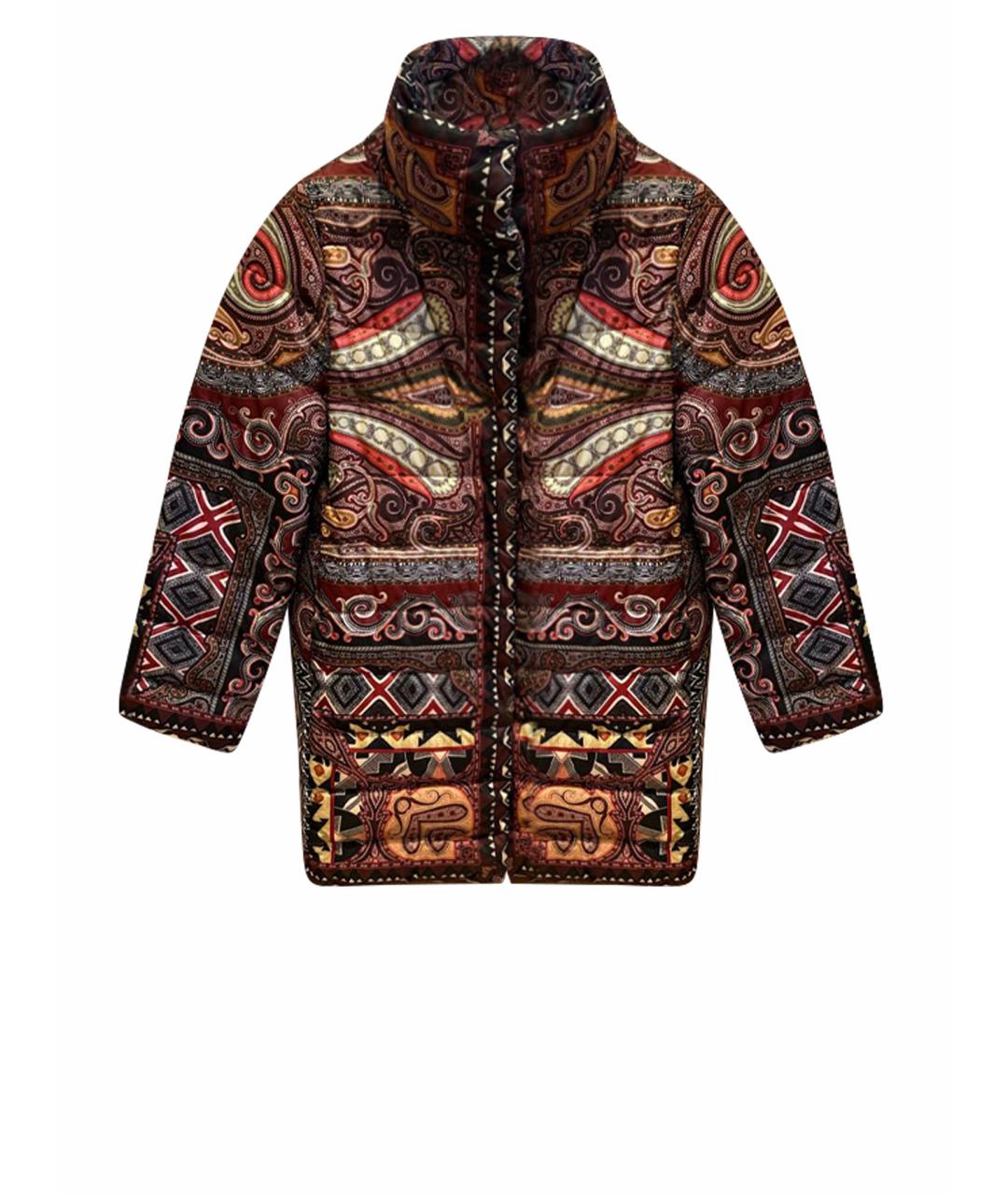 ETRO Бордовый полиэстеровый пуховик, фото 1