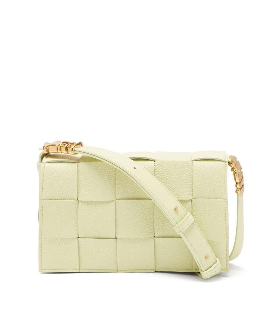 BOTTEGA VENETA Бежевая кожаная сумка через плечо, фото 1