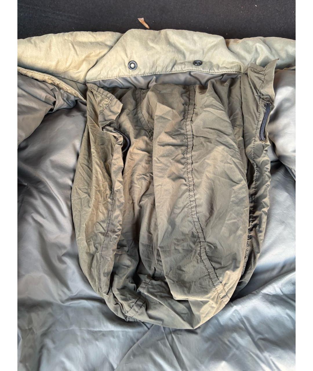 STONE ISLAND Хаки полиамидовый пуховик, фото 4