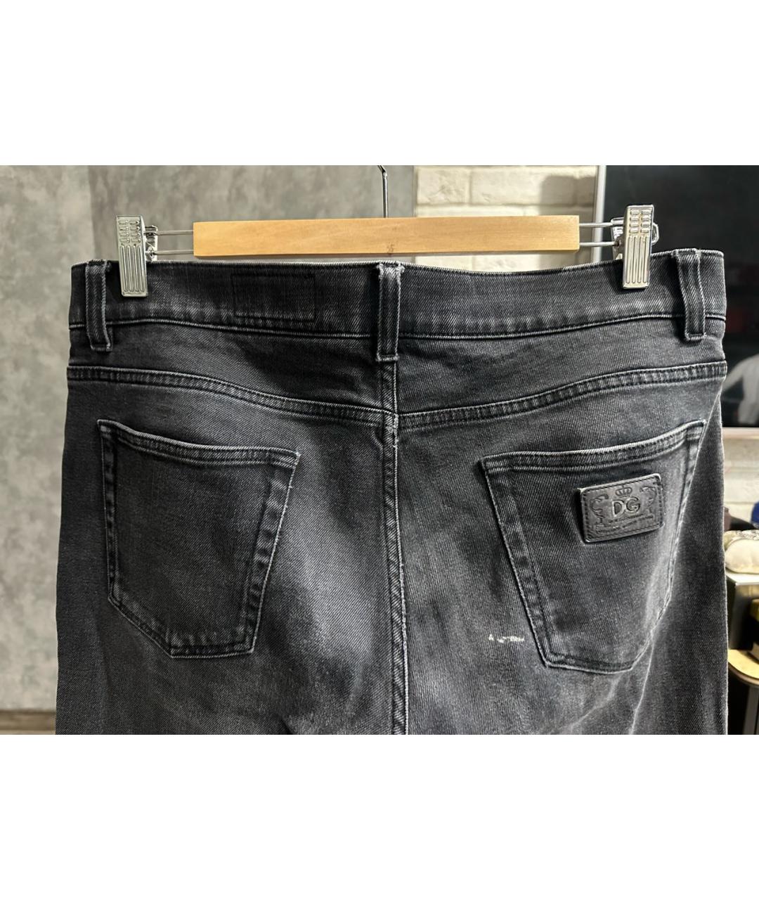 DOLCE&GABBANA Серые хлопковые джинсы скинни, фото 3