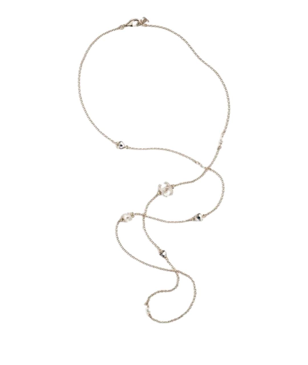 CHANEL Золотое металлическое колье, фото 1