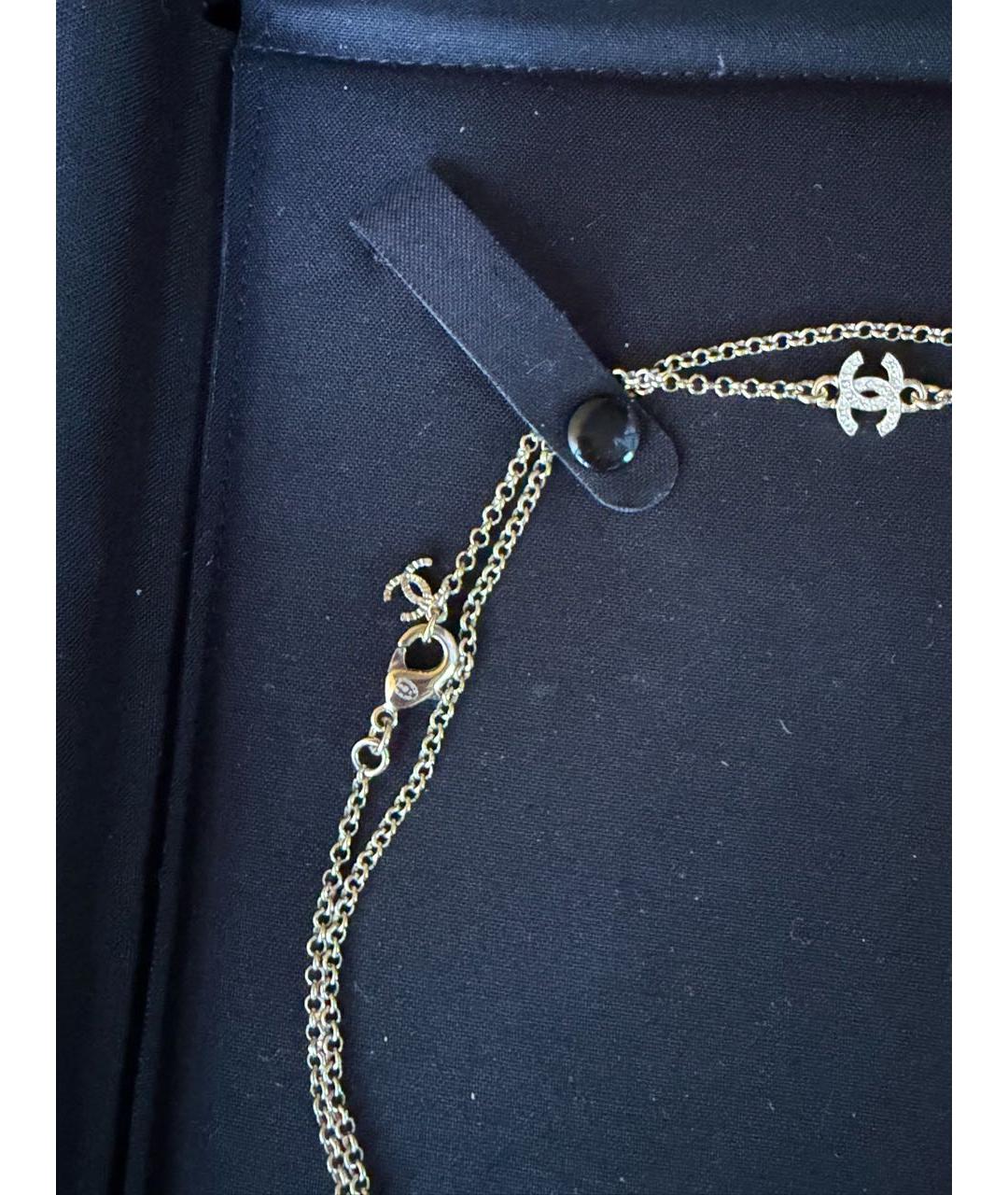 CHANEL Золотое металлическое колье, фото 4