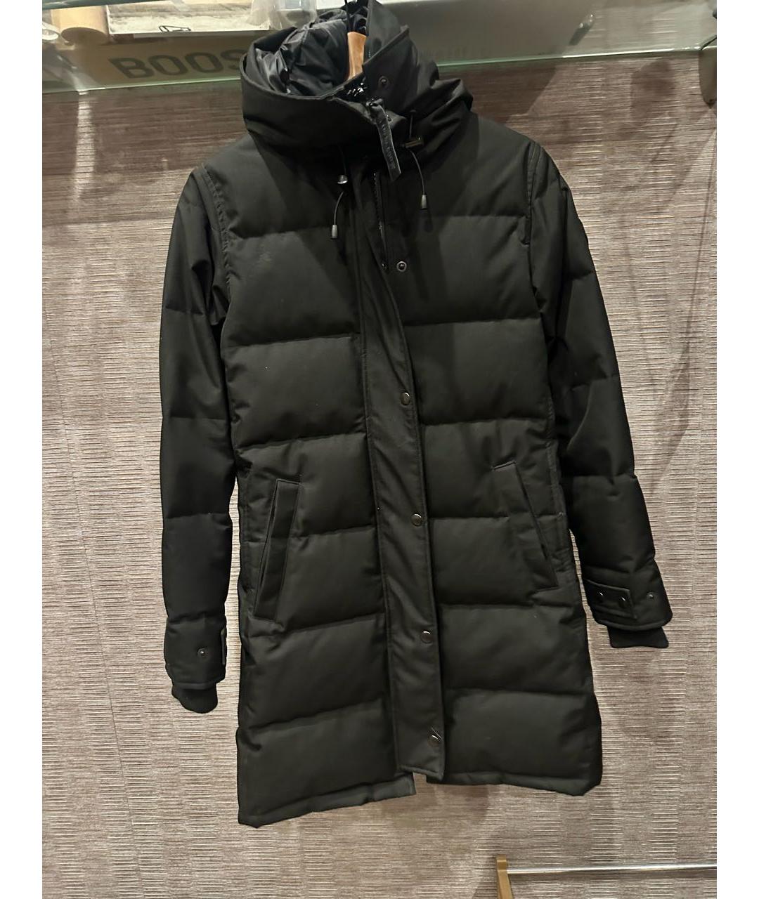 CANADA GOOSE Черный хлопковый пуховик, фото 6