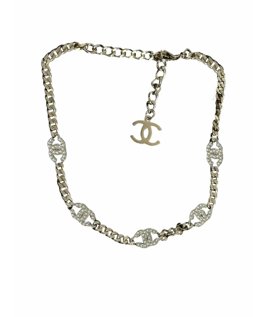 CHANEL Золотой металлический чокер, фото 1