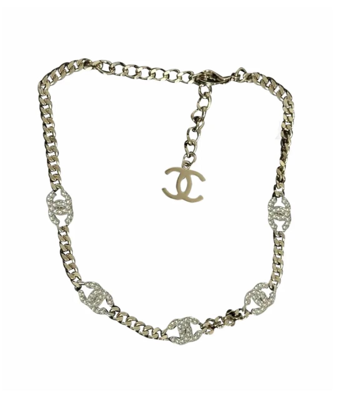 CHANEL Золотой металлический чокер, фото 3