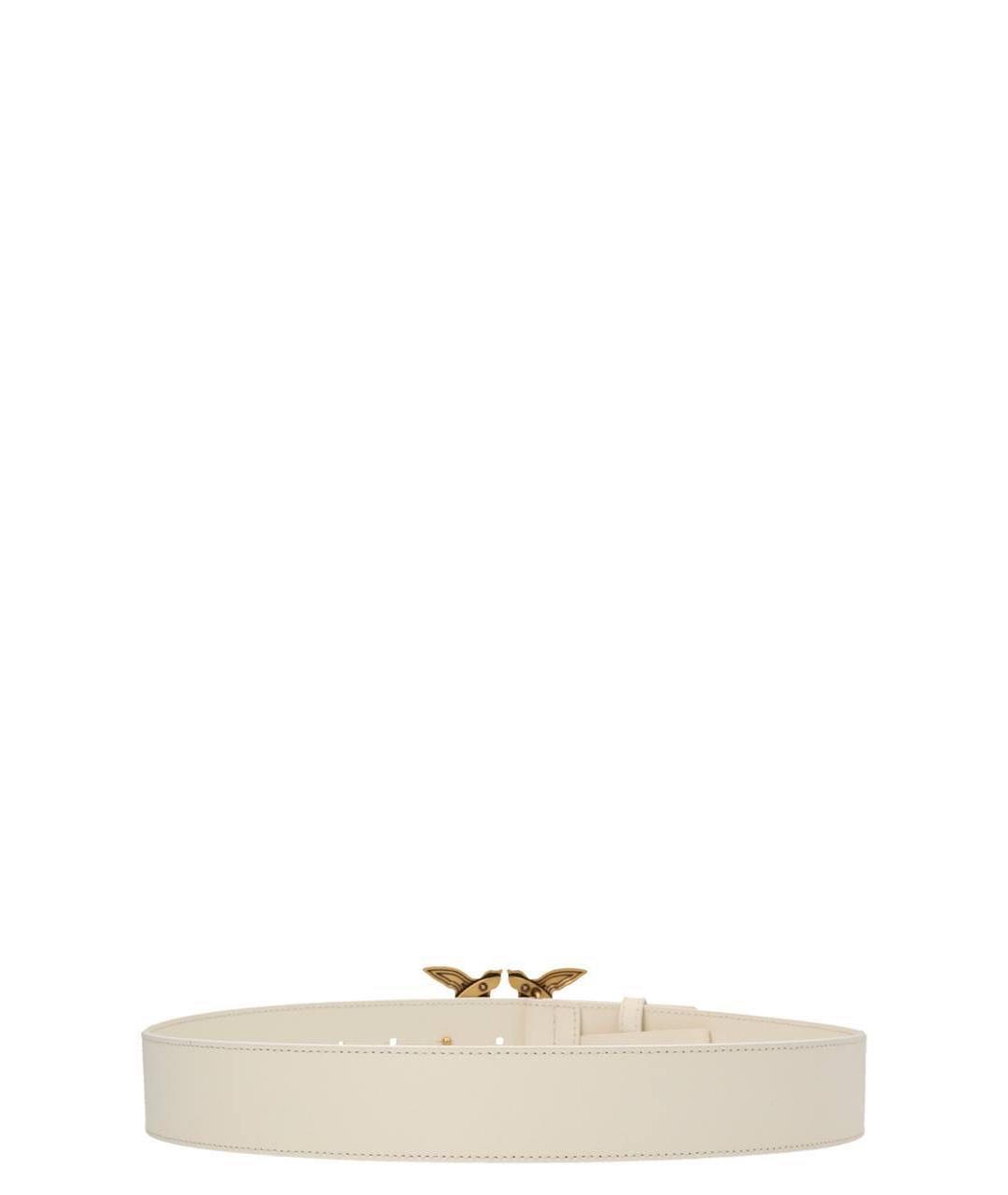 PINKO Белый кожаный ремень, фото 3