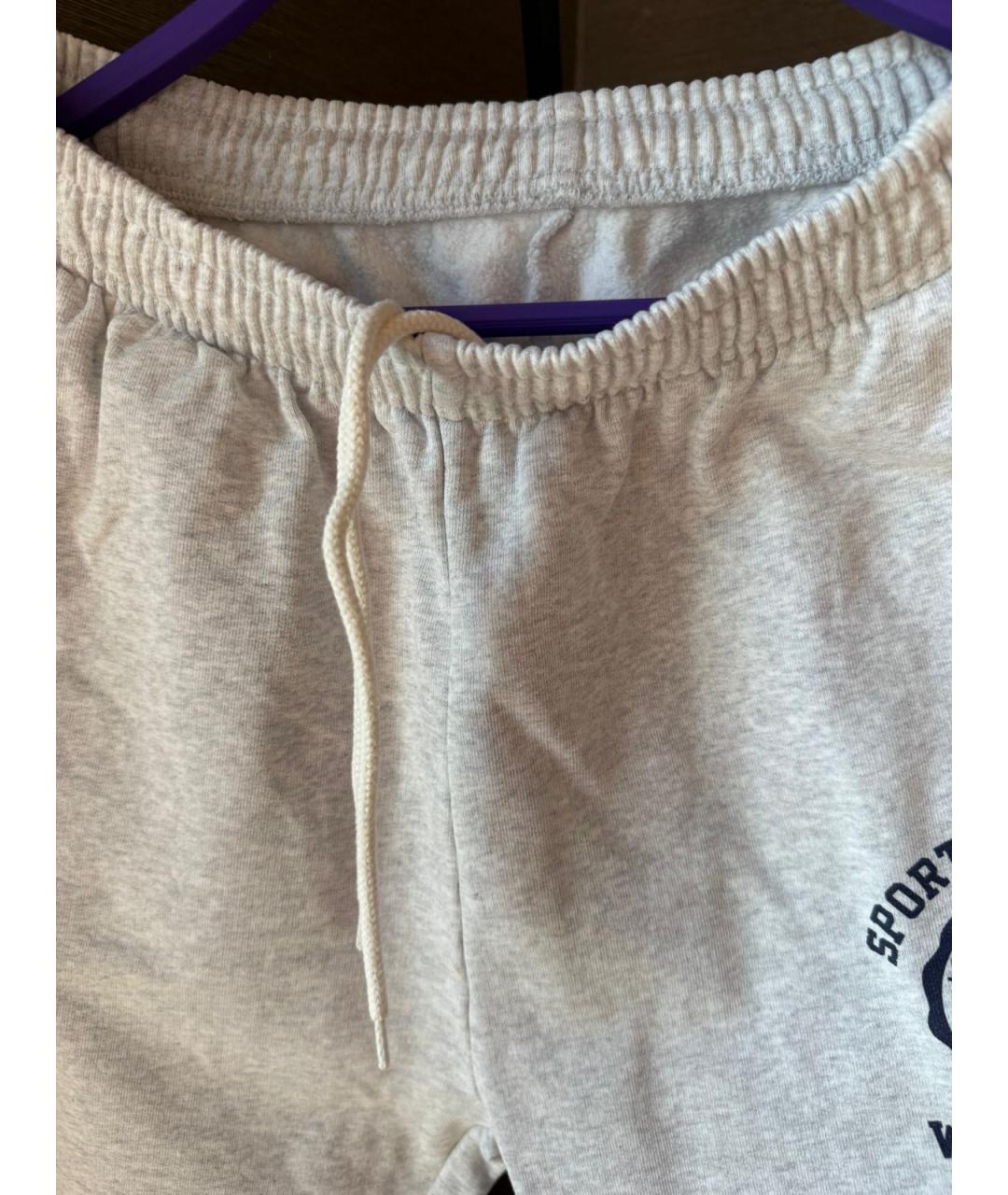 SPORTY AND RICH Серый хлопковый спортивные костюмы, фото 4