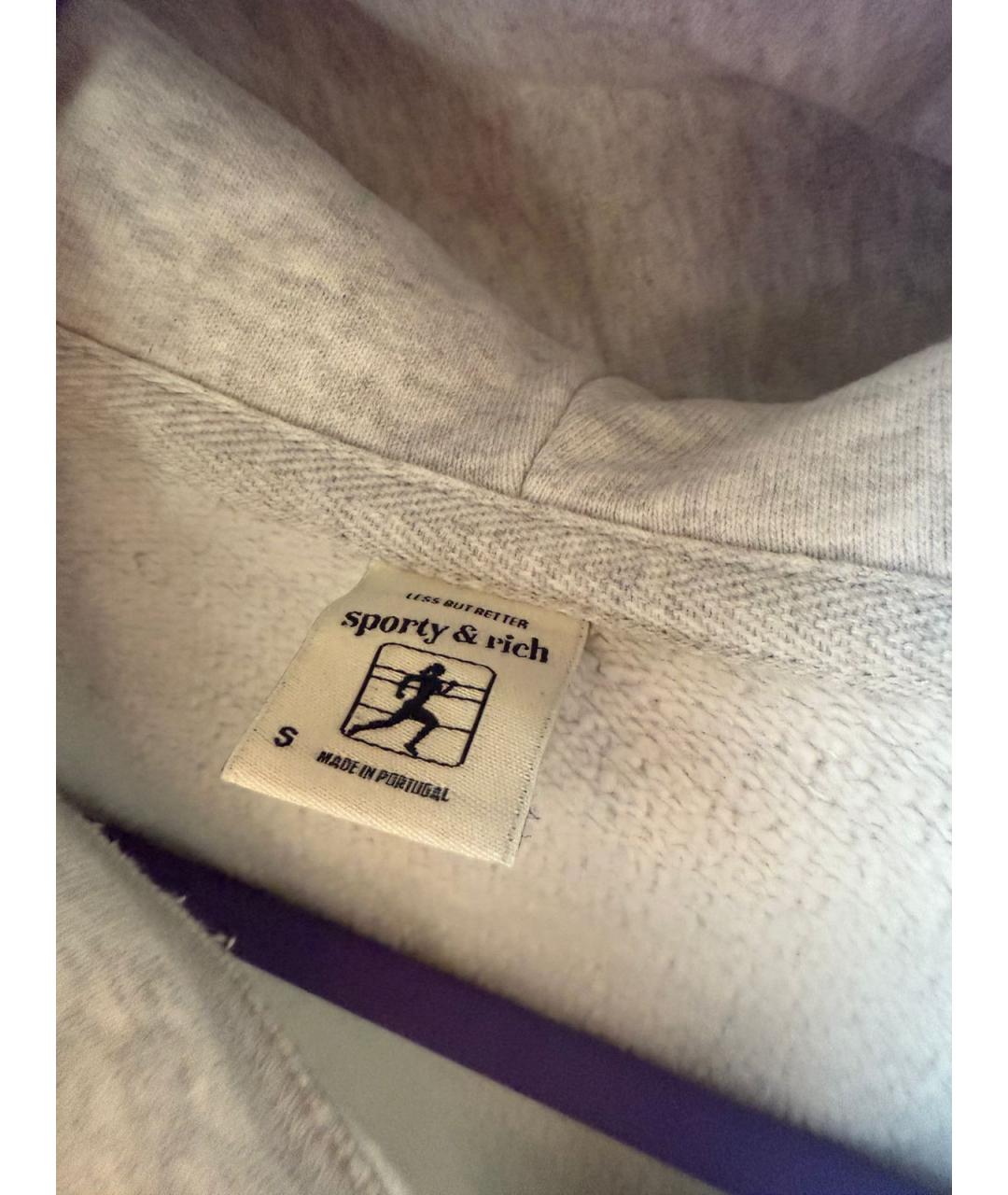 SPORTY AND RICH Серый хлопковый спортивные костюмы, фото 7