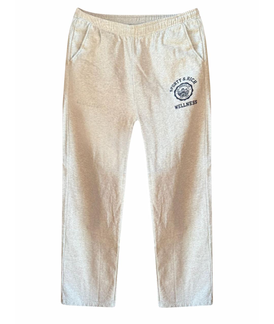 SPORTY AND RICH Серый хлопковый спортивные костюмы, фото 1