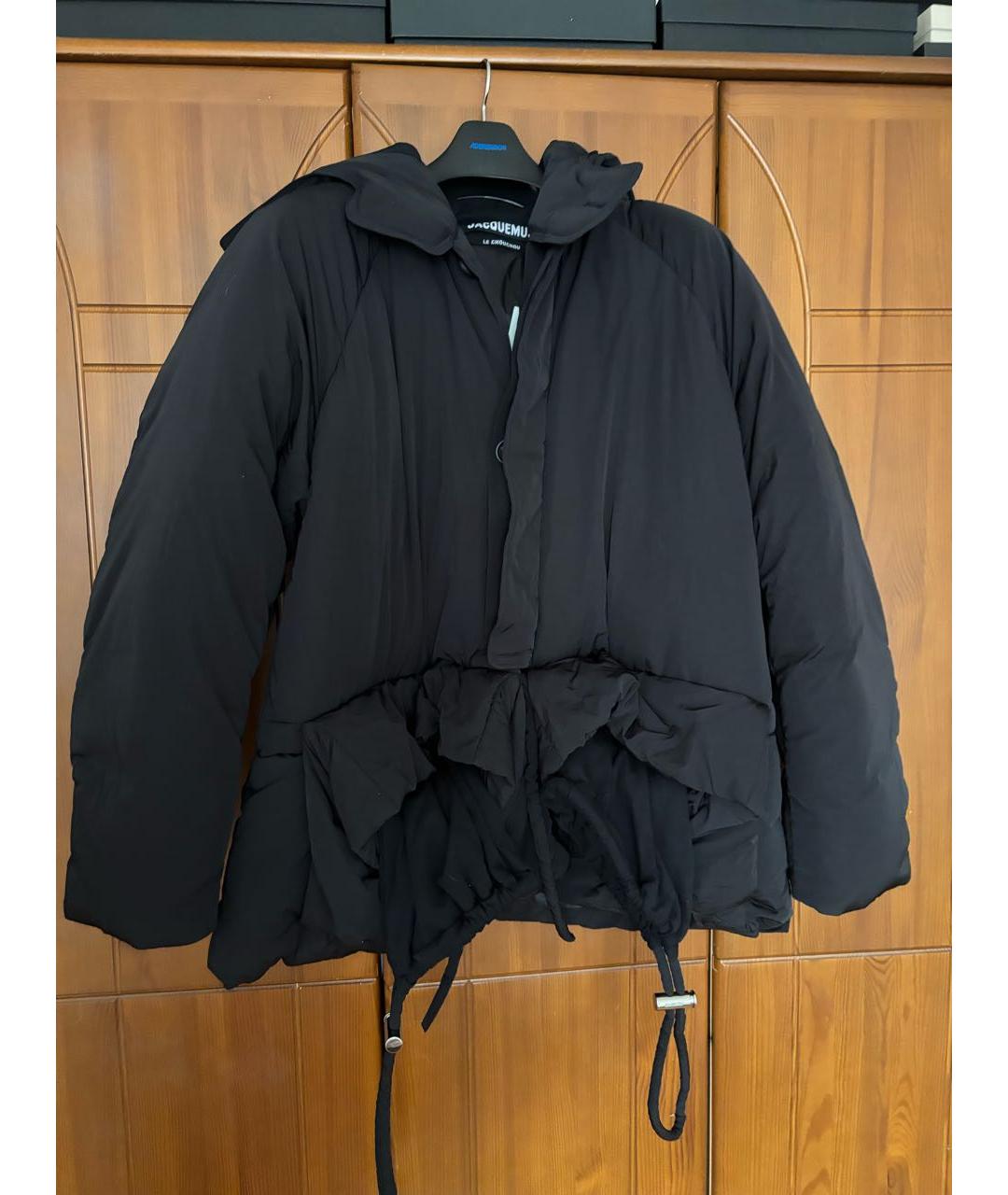 JACQUEMUS Черный полиамидовый пуховик, фото 5