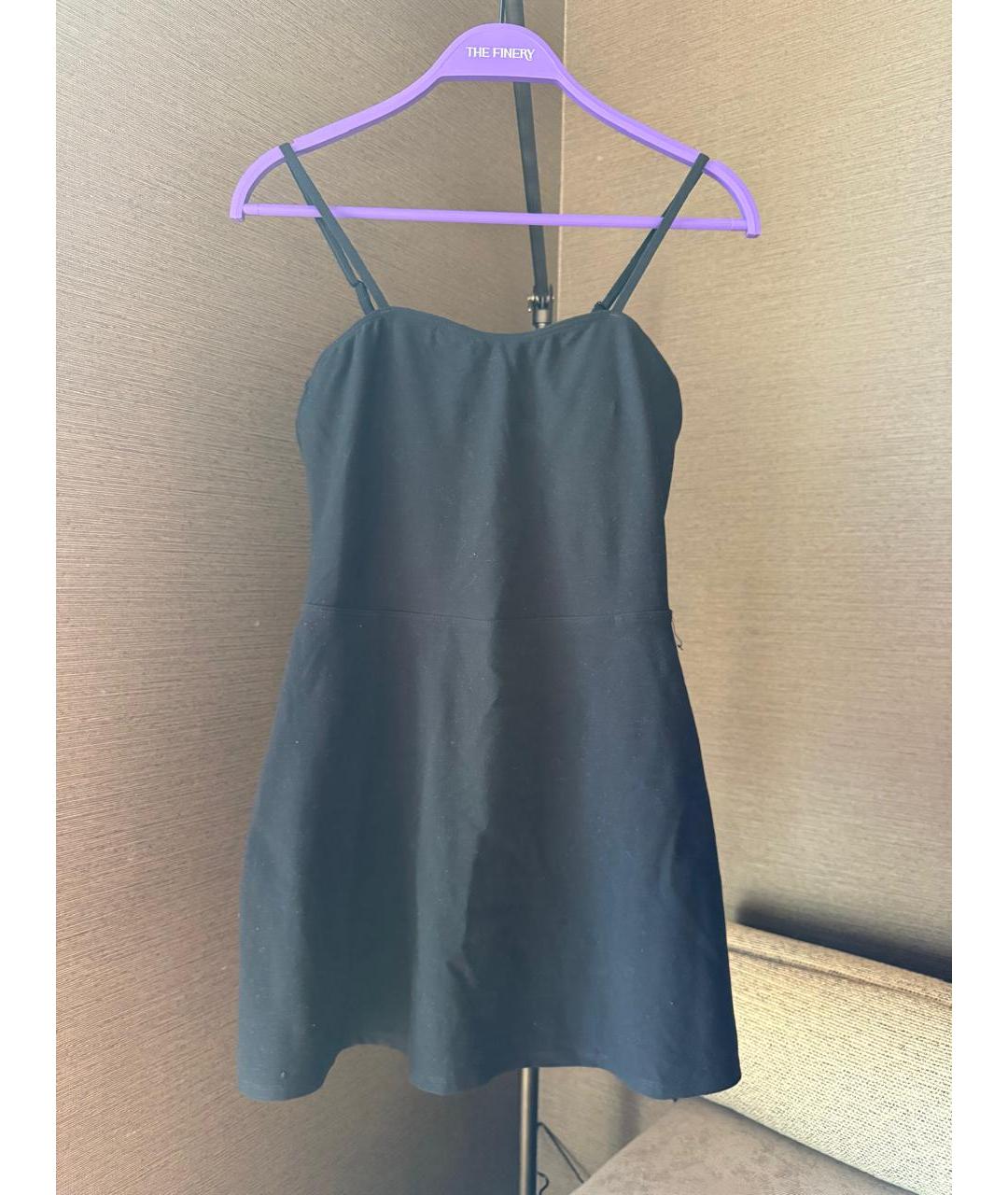 ALO YOGA Черное полиэстеровое повседневное платье, фото 3