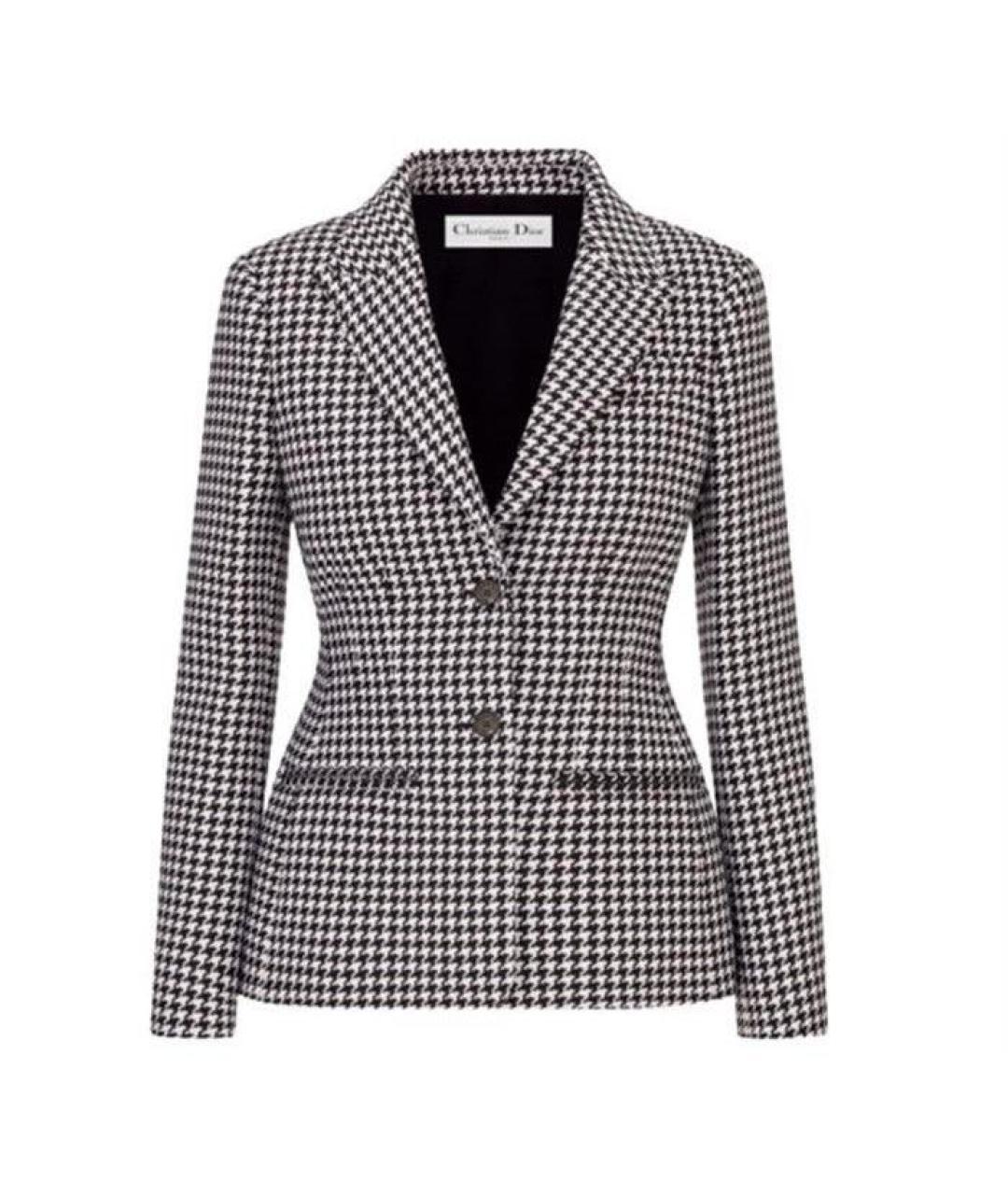 CHRISTIAN DIOR Серый шерстяной жакет/пиджак, фото 1