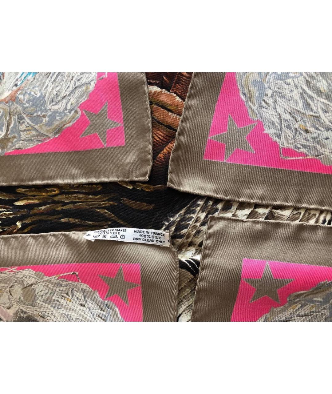 HERMES Мульти шелковый платок, фото 2