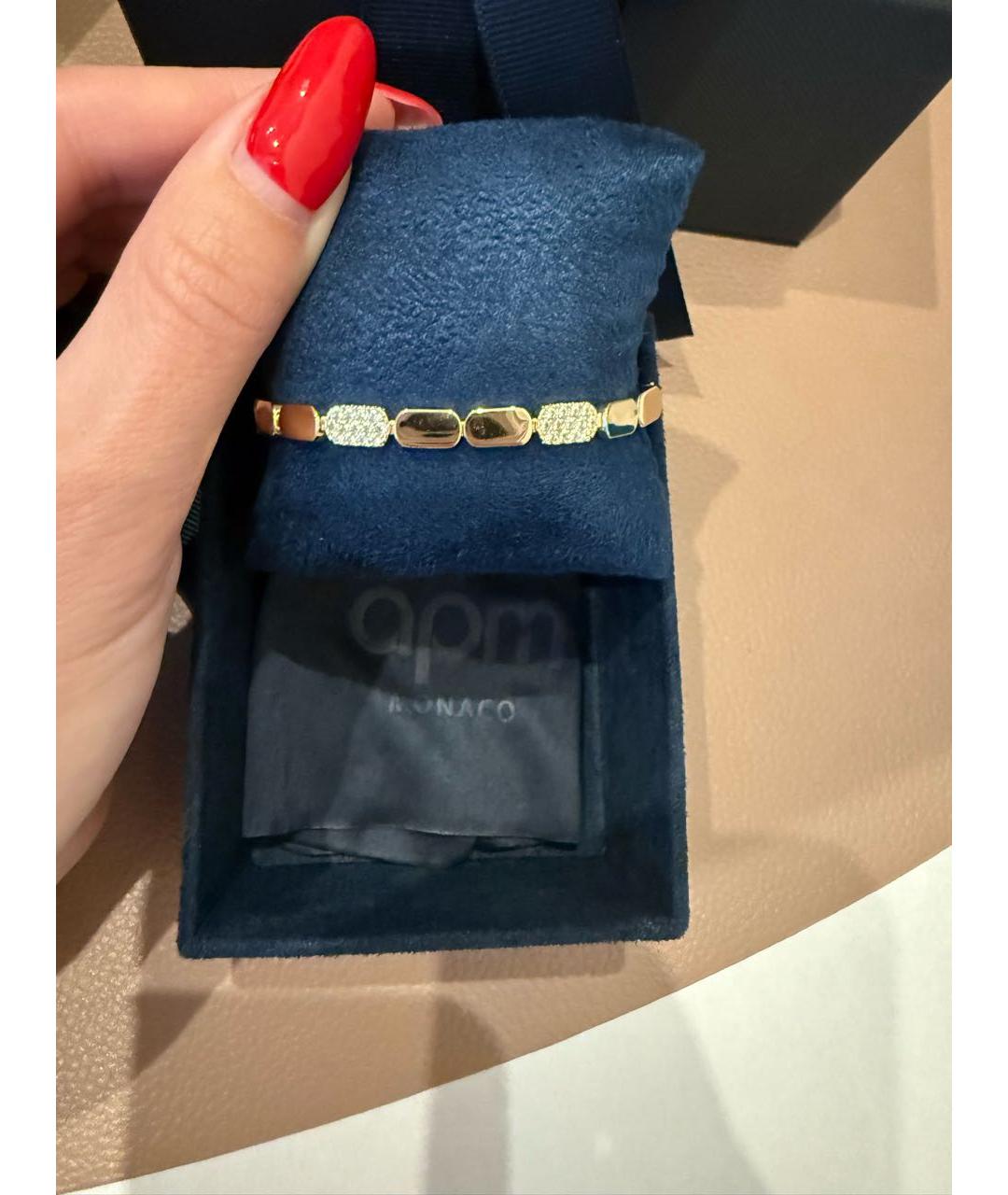 APM Monaco Золотой серебряный браслет, фото 2