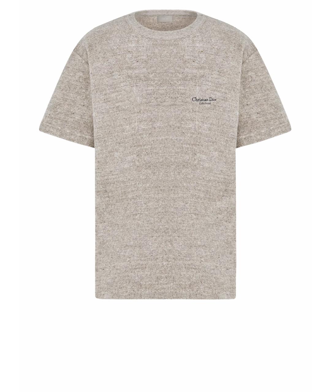 CHRISTIAN DIOR Серая футболка, фото 1