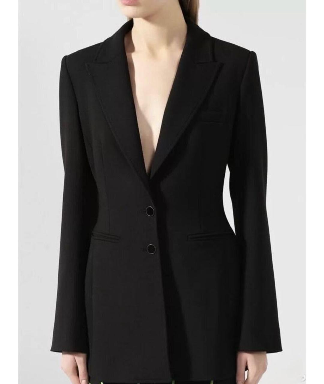 OFF-WHITE Черный шерстяной жакет/пиджак, фото 2