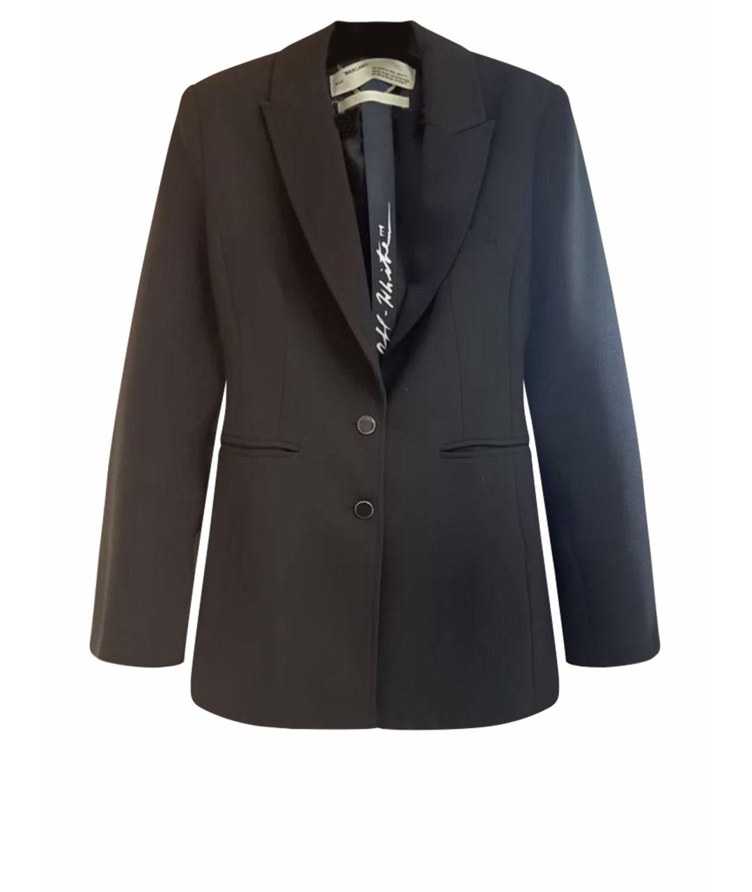 OFF-WHITE Черный шерстяной жакет/пиджак, фото 1