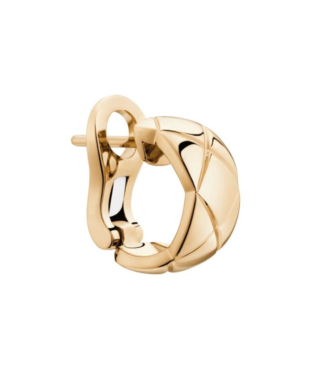 CHANEL Бежевые серьги из розового золота, фото 2