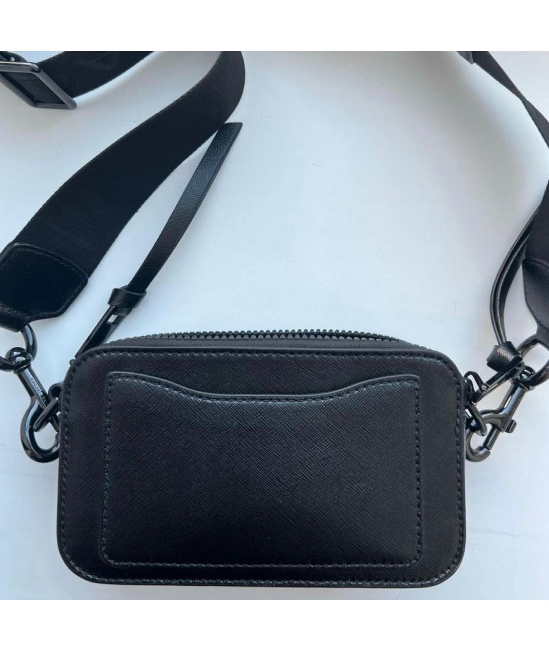 MARC JACOBS Черная кожаная сумка через плечо, фото 2