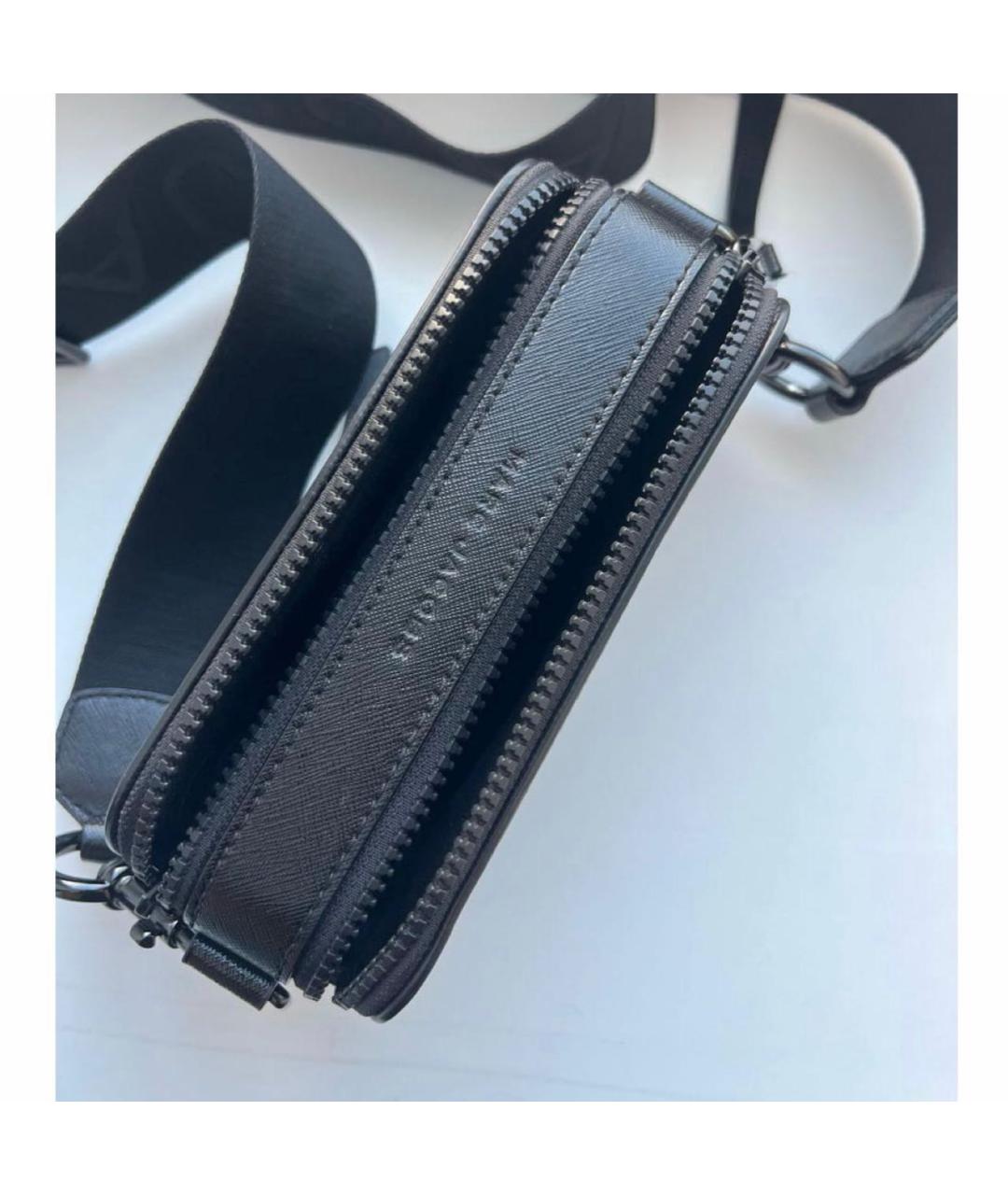 MARC JACOBS Черная кожаная сумка через плечо, фото 3