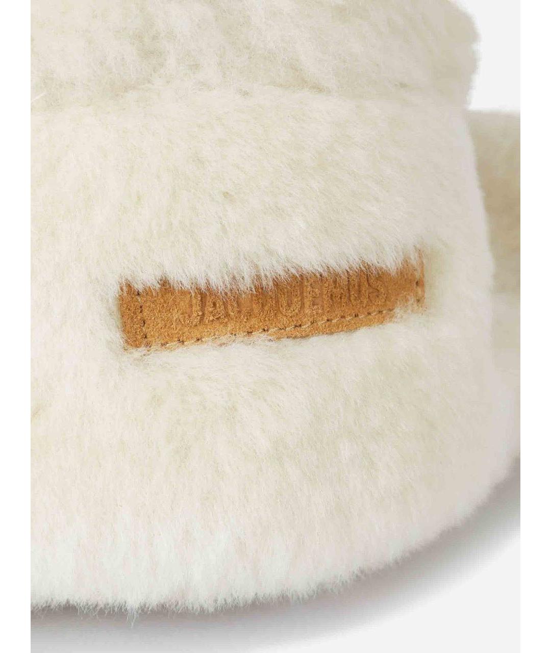 JACQUEMUS Бежевая шерстяная шапка, фото 3