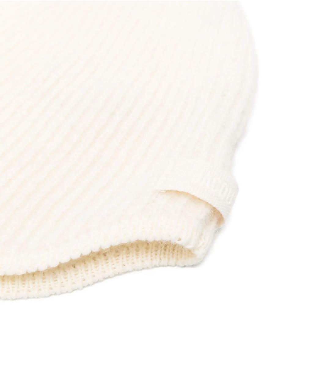 JACQUEMUS Бежевая шерстяная шапка, фото 2