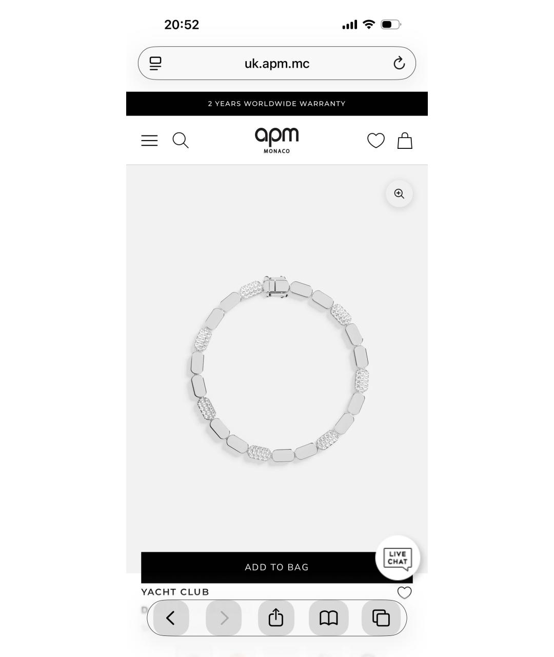 APM Monaco Серебрянный серебряный браслет, фото 5