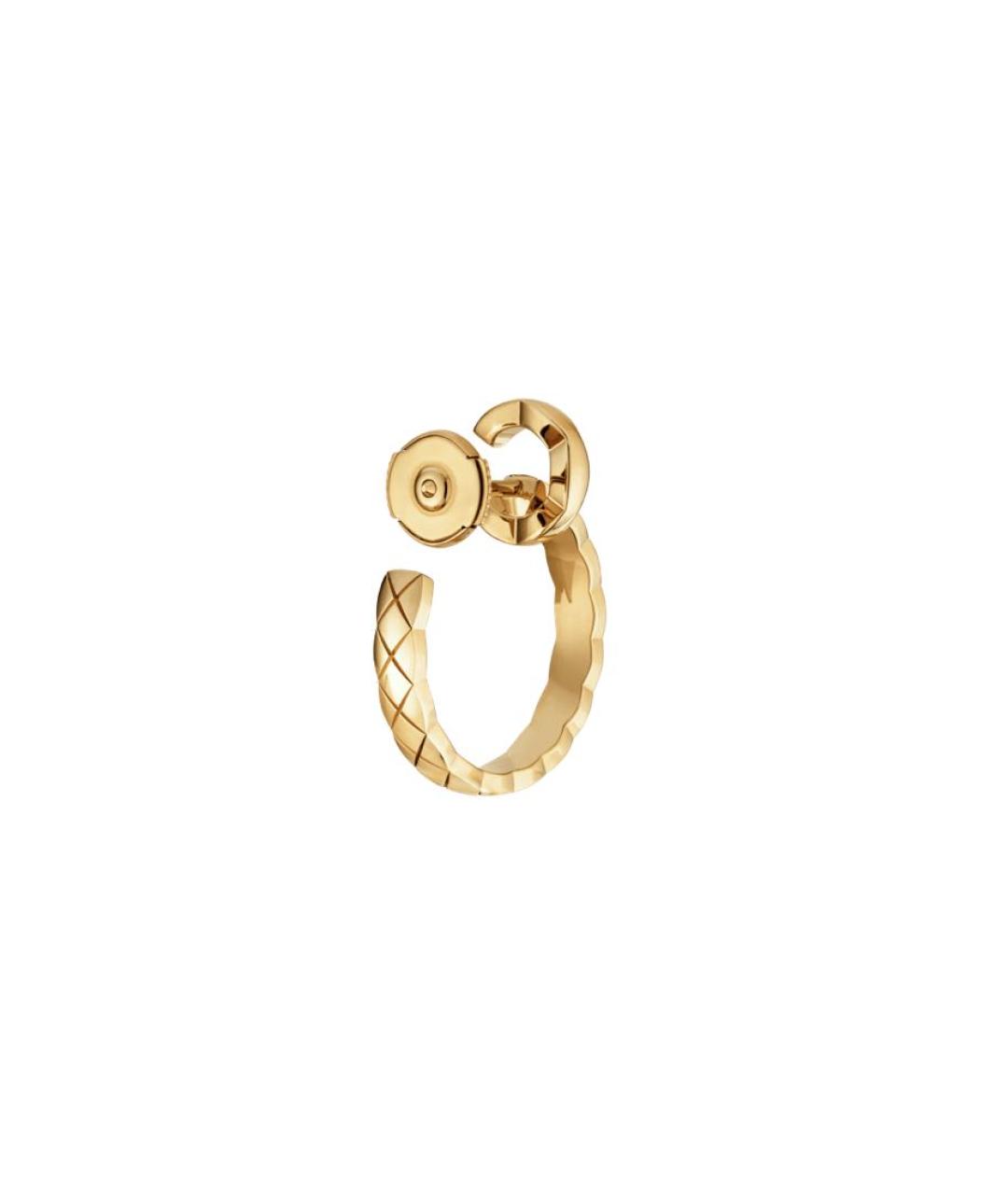 CHANEL Желтые серьги из желтого золота, фото 3