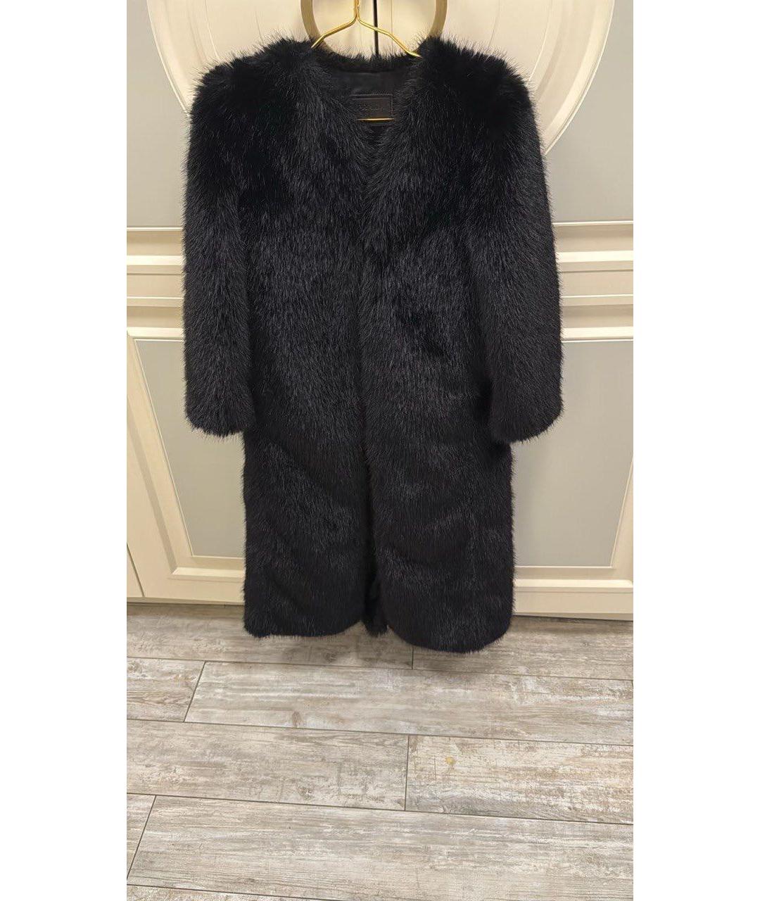 PRADA Черная меховая шуба, фото 7