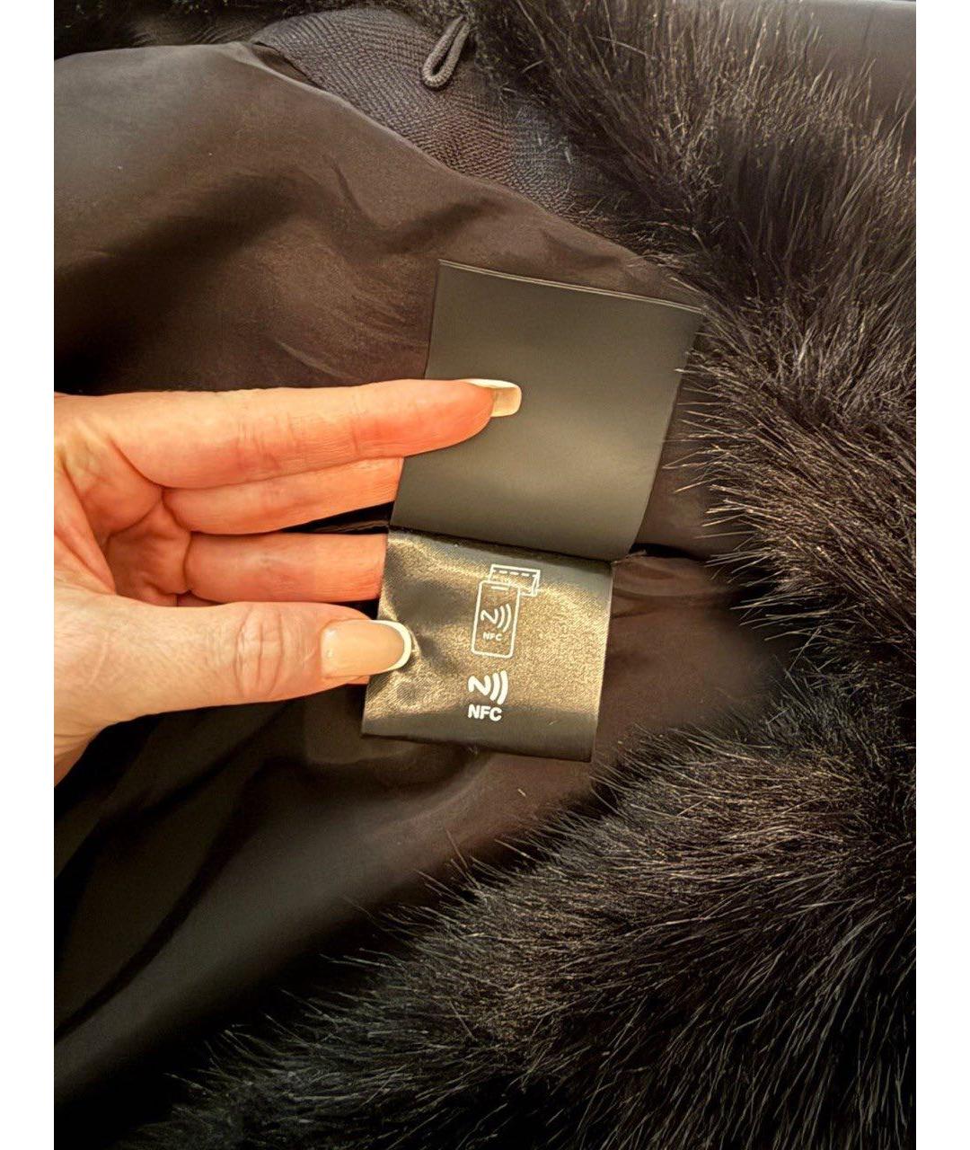 PRADA Черная меховая шуба, фото 4