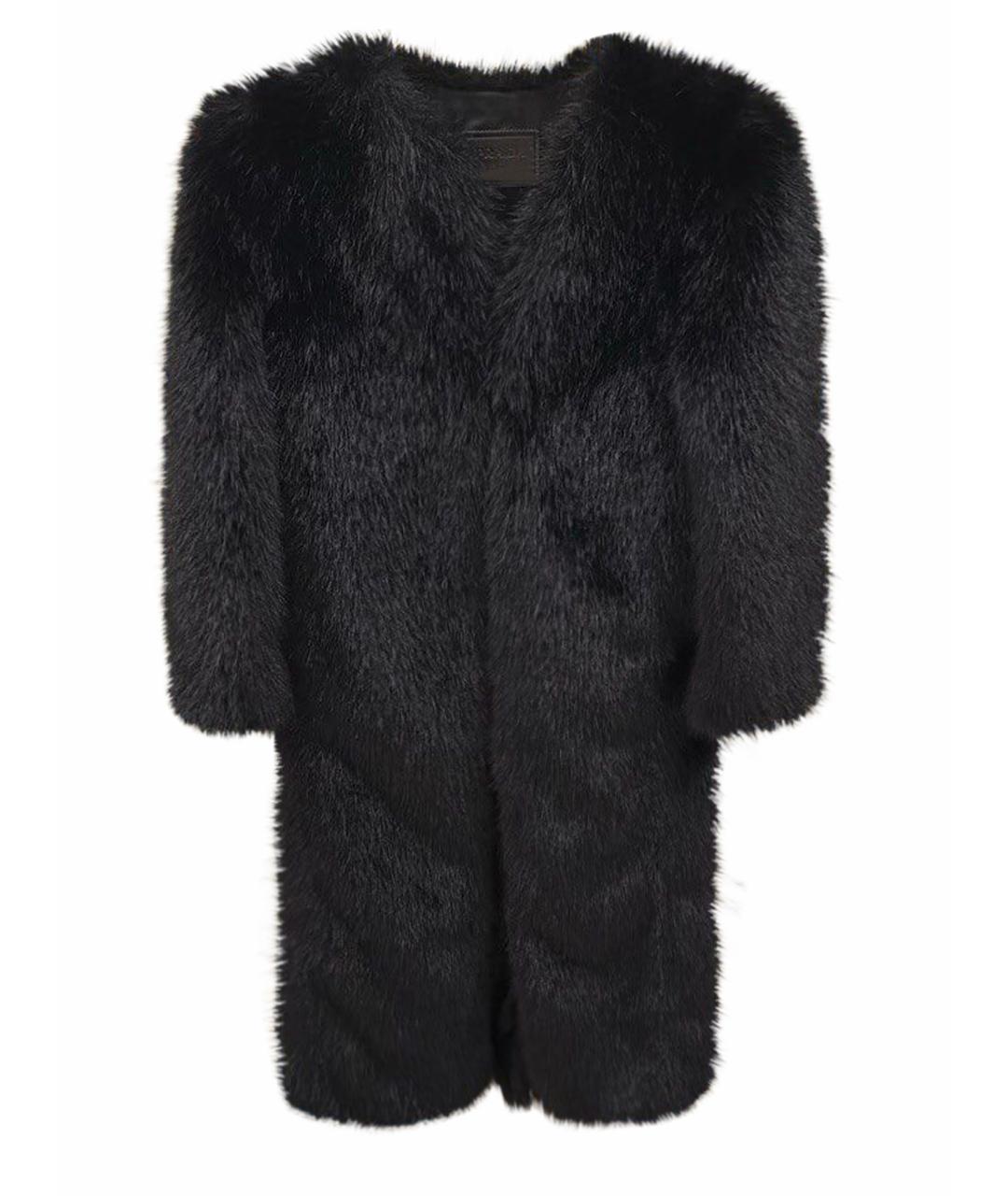 PRADA Черная меховая шуба, фото 1