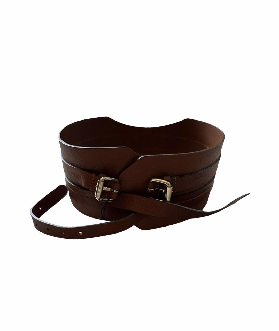 DOLCE&GABBANA Коричневый кожаный ремень, фото 1