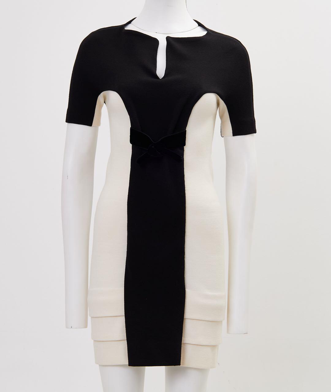 BALENCIAGA Черное шерстяное повседневное платье, фото 6