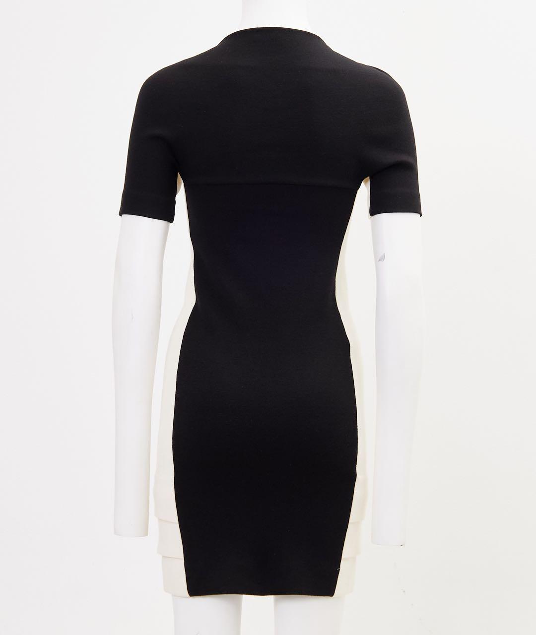 BALENCIAGA Черное шерстяное повседневное платье, фото 2