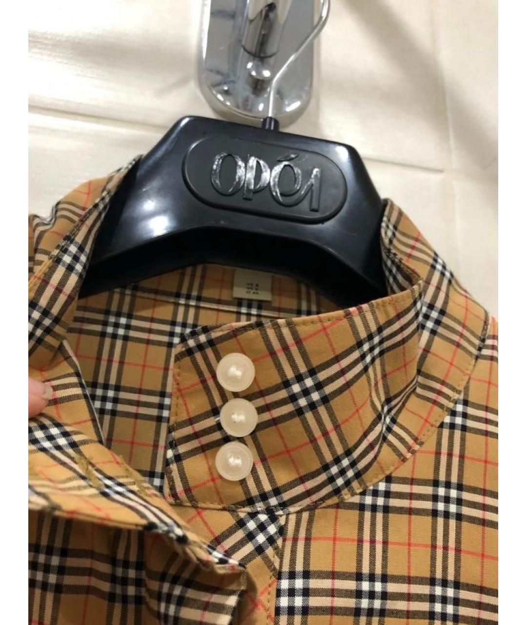 BURBERRY Мульти хлопковое повседневное платье, фото 7