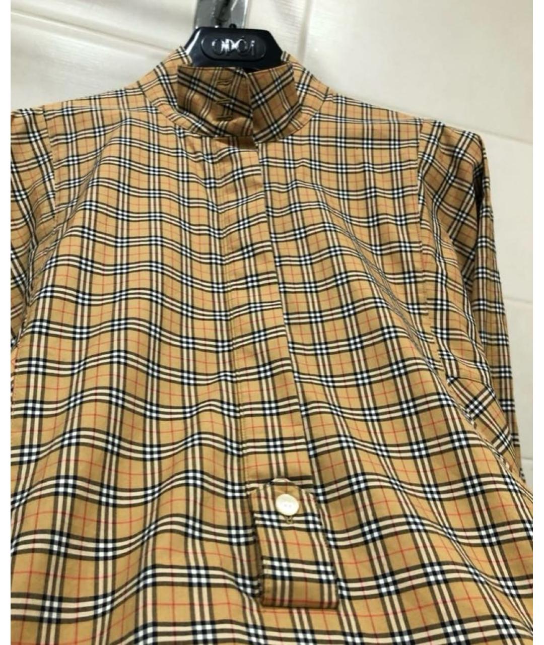 BURBERRY Мульти хлопковое повседневное платье, фото 4