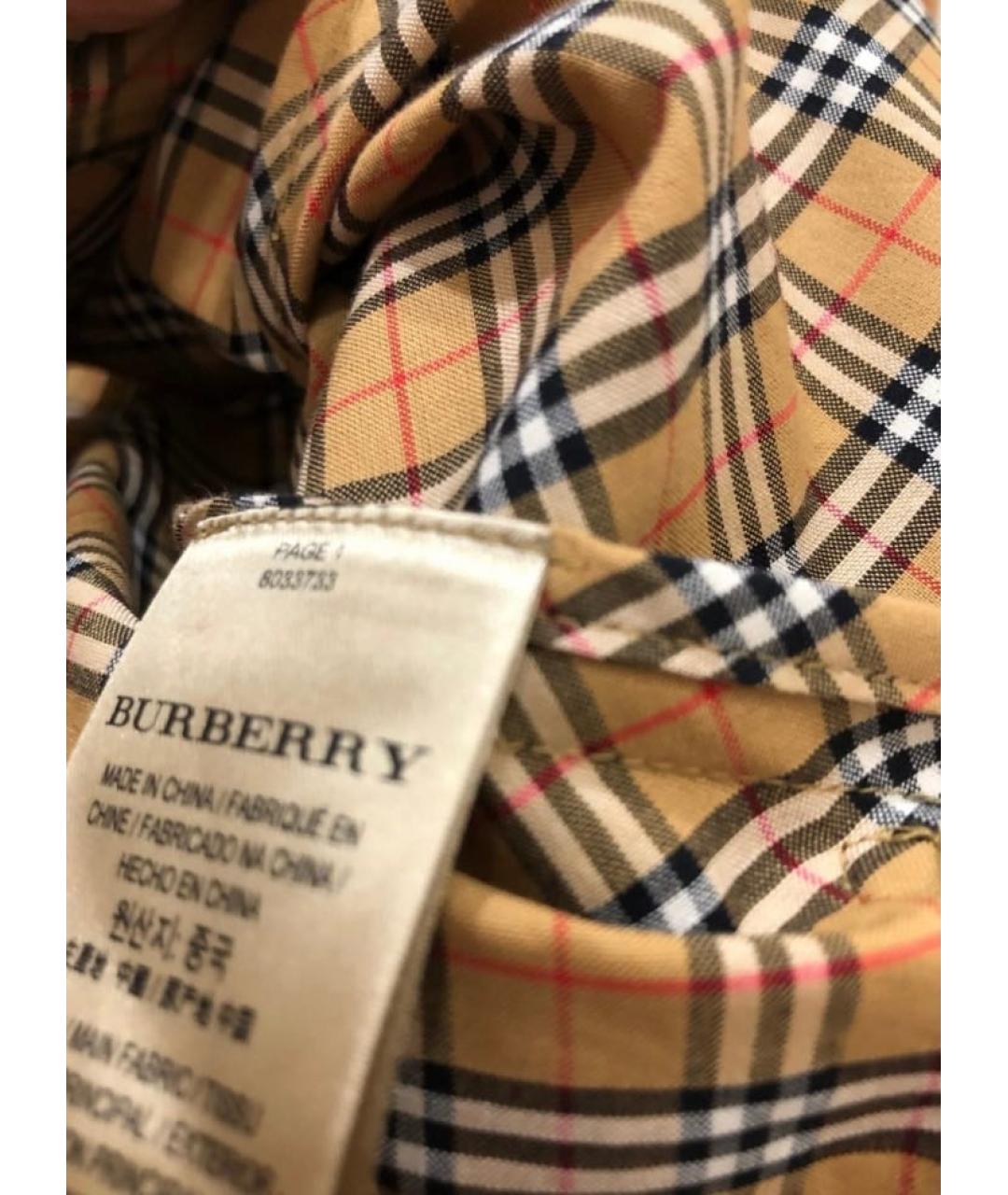 BURBERRY Мульти хлопковое повседневное платье, фото 6